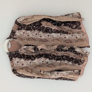 Laura Ashley  Multicolor Paisley Ruffle Blouse - small